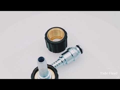 Brass hydraulic hose fittings